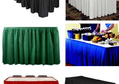 Linen Skirt tablecloth 29 inches Height x 13 feet Long.