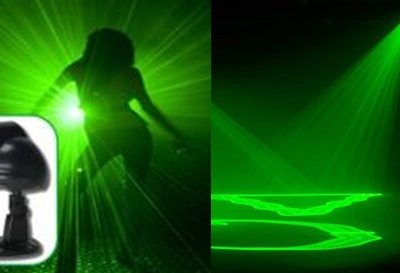 Effects Lighting: Green laser beams