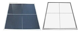 Portable Dance Floors for any surface (3’x4’ sections) – Vinyl White/Black