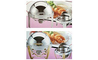 Chafing Dish Round Roll–Top, 7 Qt Full Pan