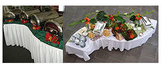 TABLECLOTHS FOR BUFFET, BANQUET & MEETING TABLES