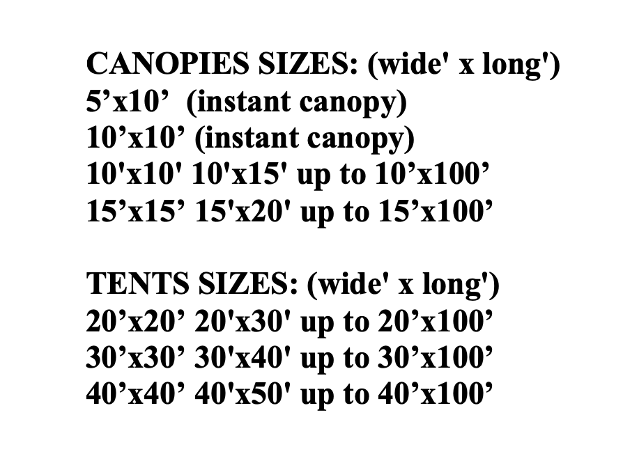 Tent Examples