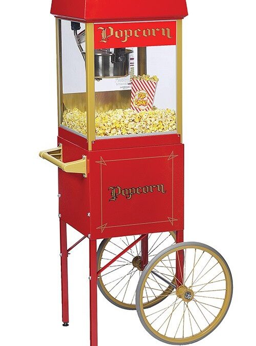 Popcorn Popper & Display Cart